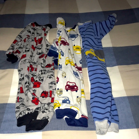 Carter's Other - Bundle of Carters Brand Toddler Boys One Piece Zip Up Pajamas 2T